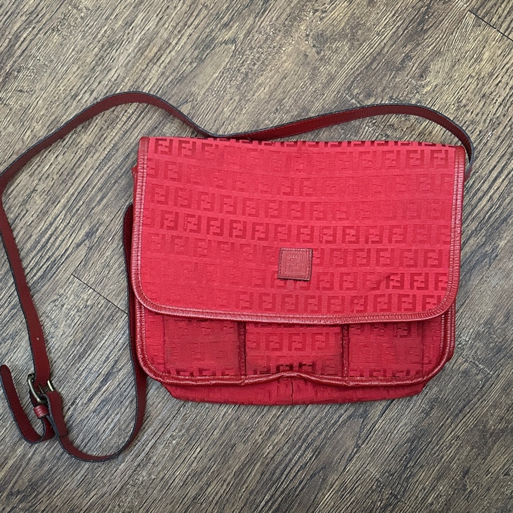 Fendi Scarlet zucca Crossbody Bag
